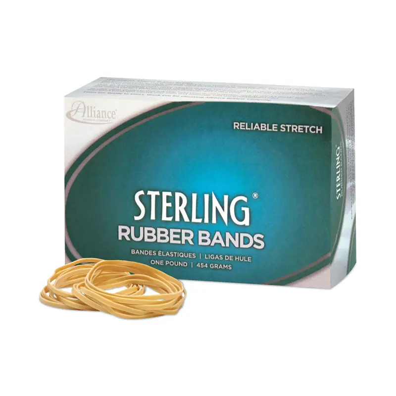 Alliance Sterling Rubber Bands, Size 32, 0.03" Gauge, Crepe, 1 lb Box, 950/Box (ALL24325) 1 Box