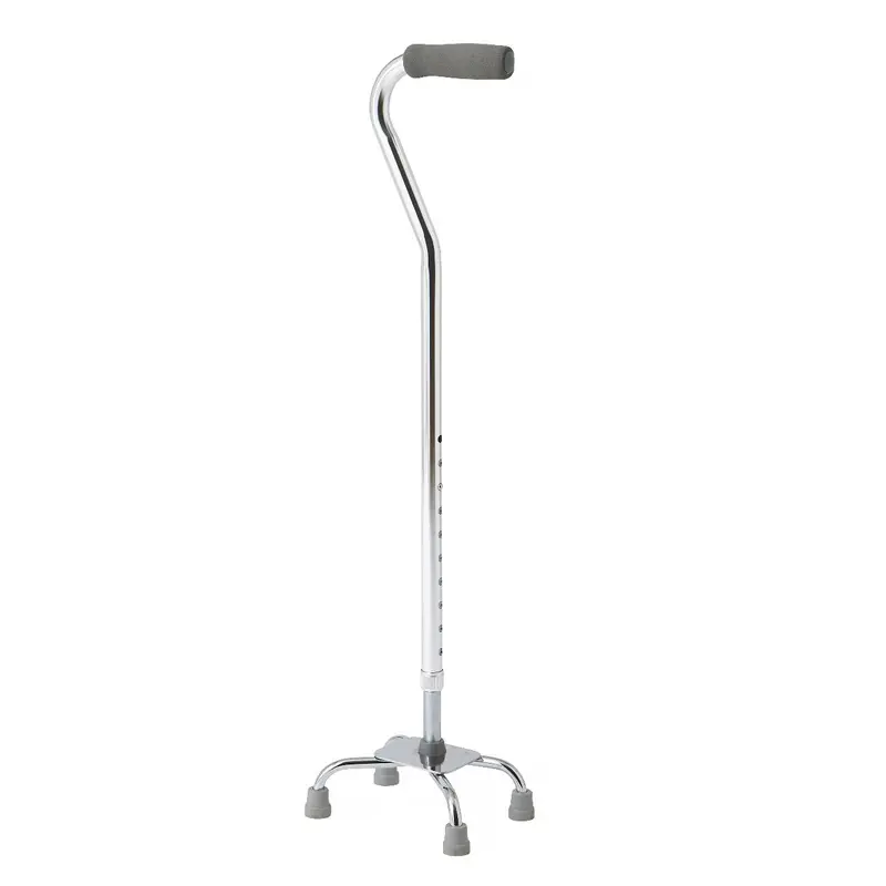 Aluminum Quad Cane with Small Base, 300 lb. Capacity, Chrome, 2/CS (MDS86222CHR) Case of 2