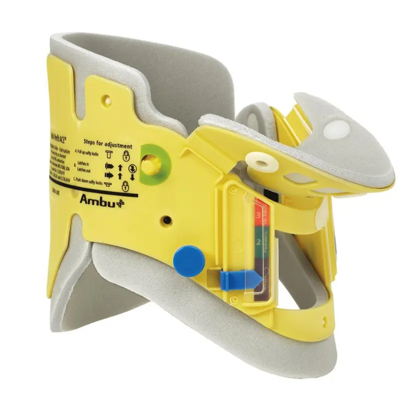 Ambu Mini Perfit ACE Extrication Cervical Collar Preformed Pediatric One Size Fits Most One-Piece / Trachea Opening Adjustable Height Adjustable Neck Circumference (451188_CS) 30/CS