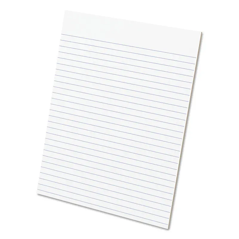 Ampad Glue Top Pads, Wide/Legal Rule, 50 White 8.5 x 11 Sheets, Dozen (TOP21112) 1 Dozen
