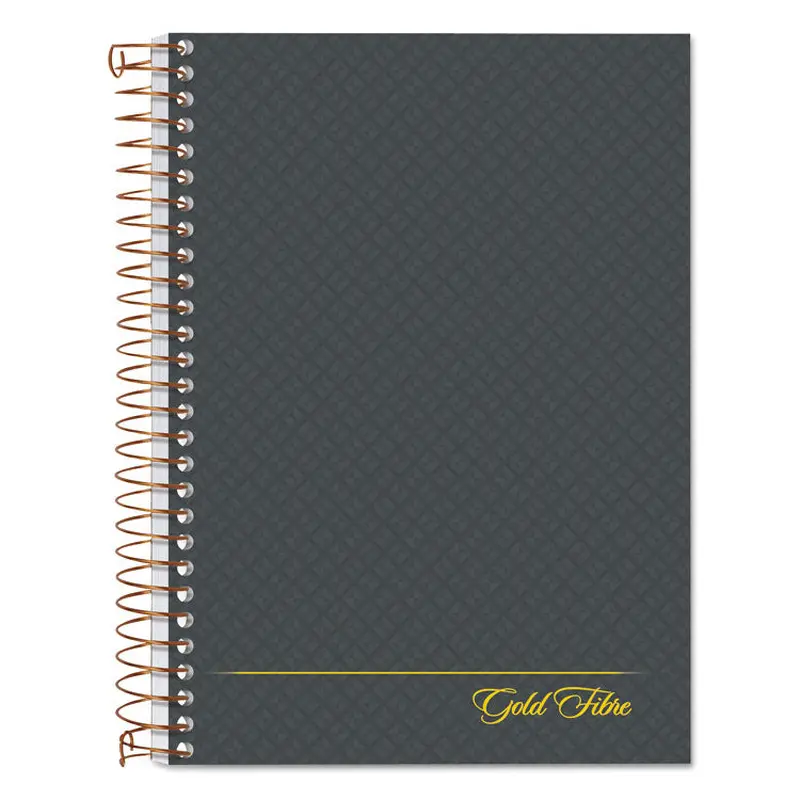 Ampad Gold Fibre Personal Notebooks, 1-Subject, Medium/College Rule, Designer Gray Cover, (100) 7 x 5 Sheets (TOP20803) Each