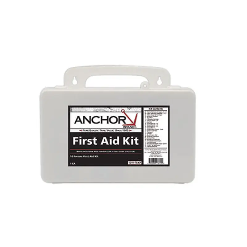 Anchor Brand 10 Person First Aid Kit, ANSI, Plastic (101-10-9-FAKP) Each