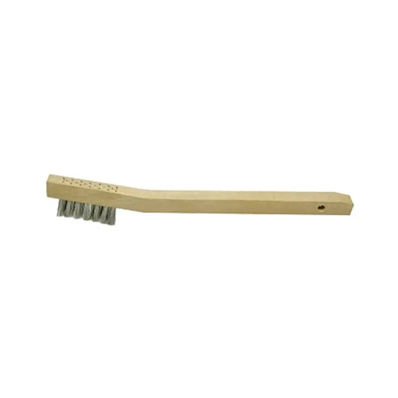 Anchor Brand Chipping Hammer Brush, 3 x 7 Rows, Stainless Steel Wire, Bent Wood Handle (102-BW-189) Each