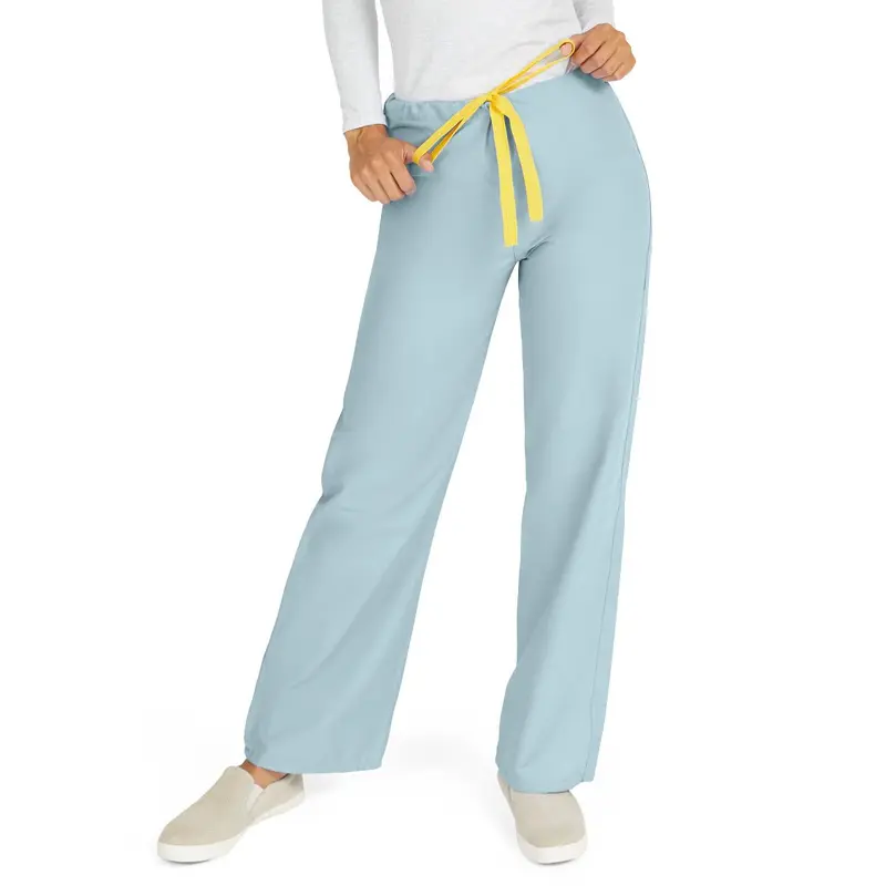 AngelStat Unisex Reversible Scrub Pants with Drawstring Waist, Misty, Size L, Color Code, 1 EA (M600NTZL-CM) Each