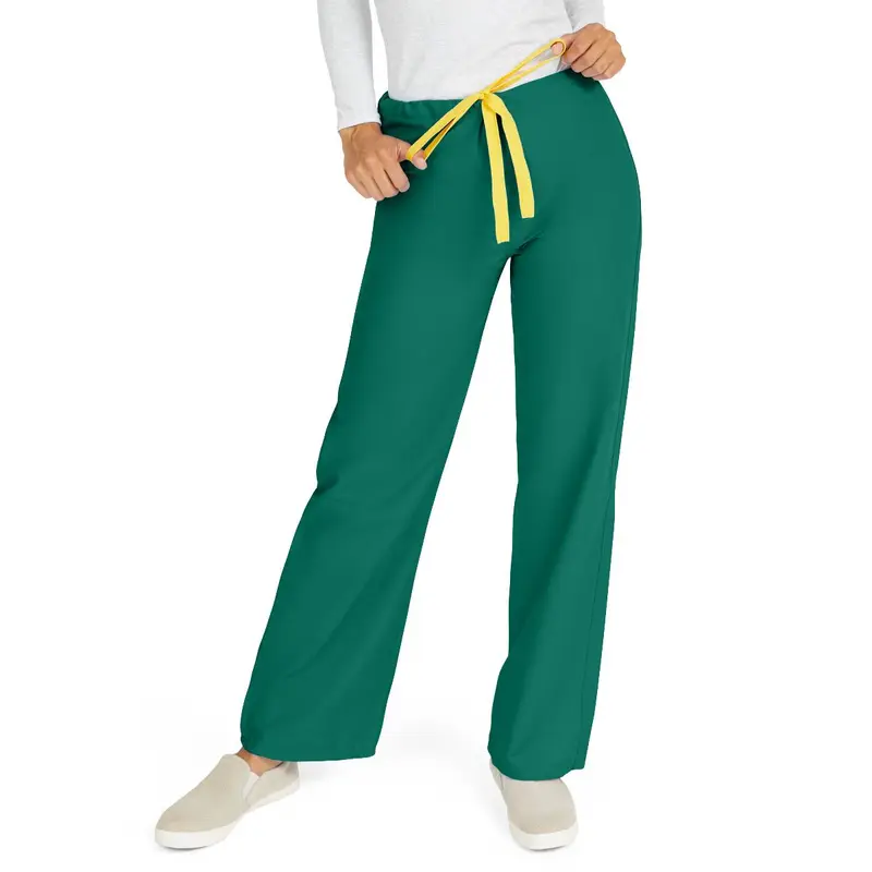 AngelStat Unisex Reversible Scrub Pants with Drawstring Waist, Hunter, Size 4XL, Angelica Color Code, 1 EA (600NHG4XL-CA) Each