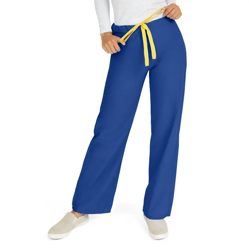 AngelStat Unisex Reversible Scrub Pants with Drawstring Waist, Sapphire, Size L, Angelica Color Code, 1 EA (M600NHTL-CA) Each