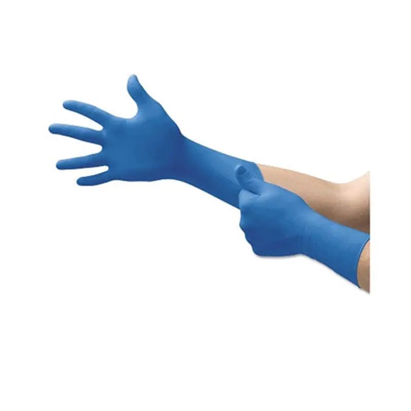 Ansell SafeGrip SG-375 Examination Gloves, Medium, Natural Rubber Latex, Blue (748-SG-375-M) 1 Box
