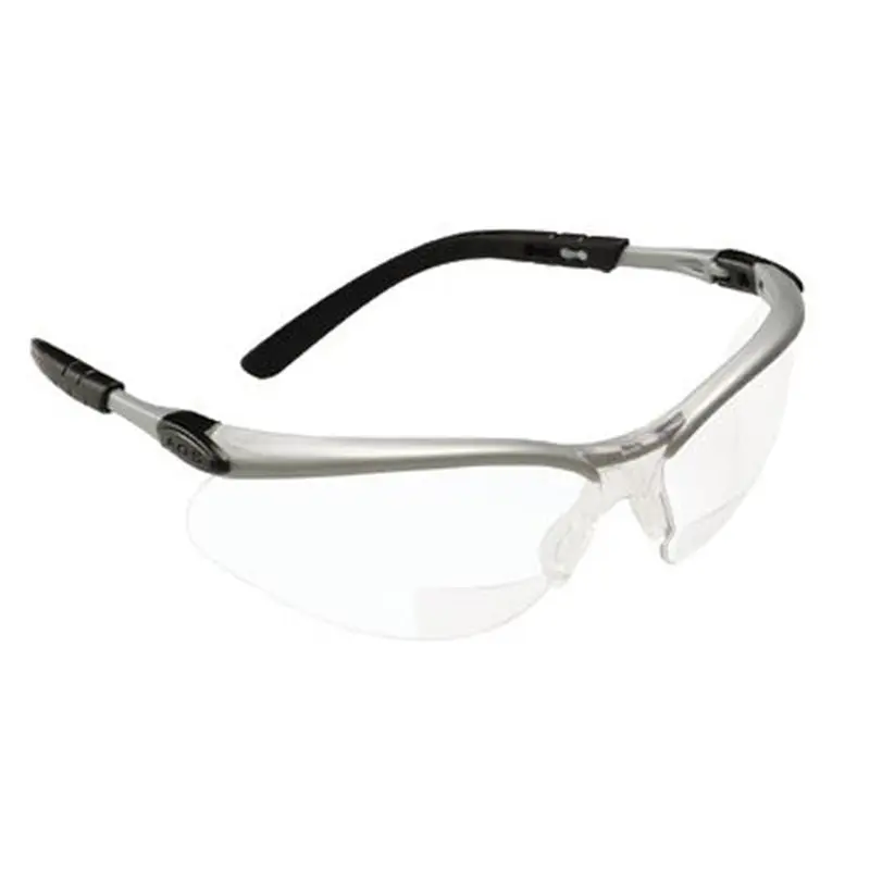AO Safety BX Safety Eyewear,  2.0 Diopter Polycarbon Hard Coat Lenses, Silver/Black Frame (247-11375-00000-20) Case of 20