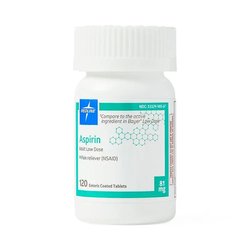 Aspirin Enteric Coated Tablets, 81 mg, 120/Bottle, 1 BT (OTCM00003H) 1 Bottle