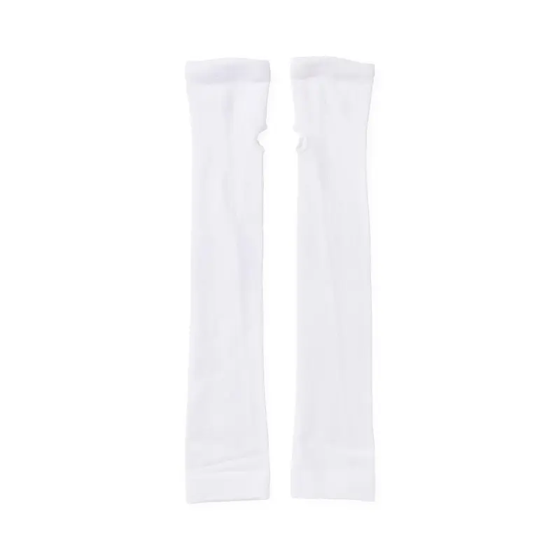 Arm Sleeve with Thumb Loop, White, Universal Fit, 18" Length, 1 PR (NONSLEEVE) 1 Pair