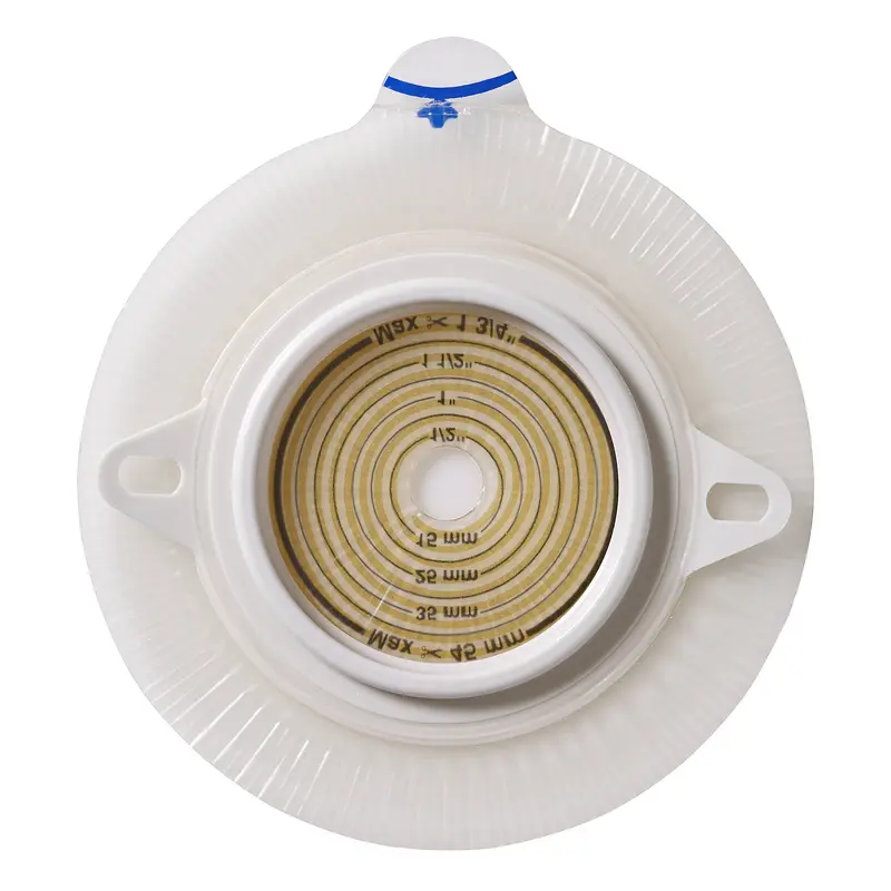 Assura2 Ostomy Barrier Trim to Fit, Extended Wear Silicone Based Adhesive 50 mm Flange Red Code System Synthetic Resin 3/8 to 1-3/4 Inch Opening 2 Inch Diameter (444075_BX) 5/BX
