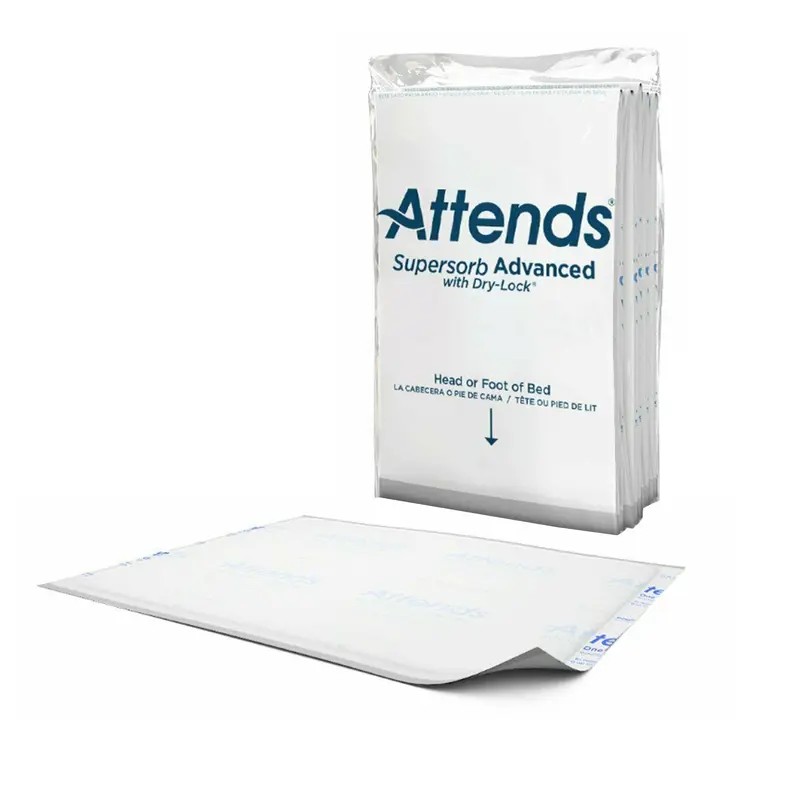 Attends Supersorb Advanced Disposable Underpad 30 X 36 Inch Dry-Lock Core Heavy Absorbency (1197060_CS) 60/CS