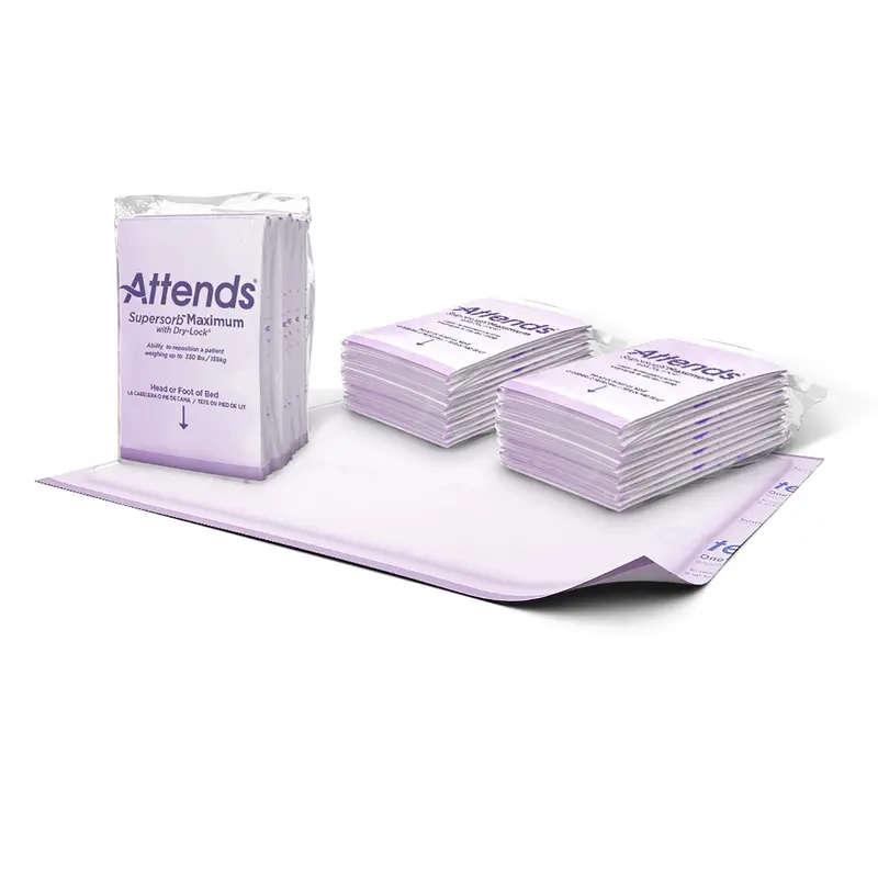 Attends Supersorb Maximum Disposable Underpad 30 X 36 Inch Dry-Lock Core Heavy Absorbency (775093_BG) 5/BG