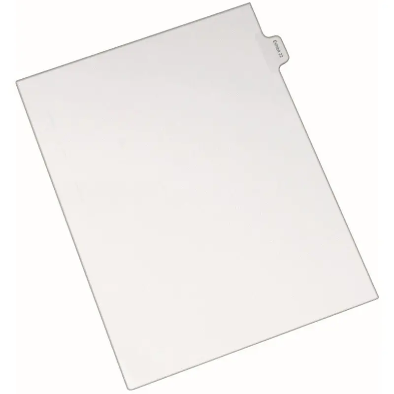 Avery® Allstate Individual Legal Dividers, Letter Size, EXHIBIT 22, White (AVE82154) Set of 25