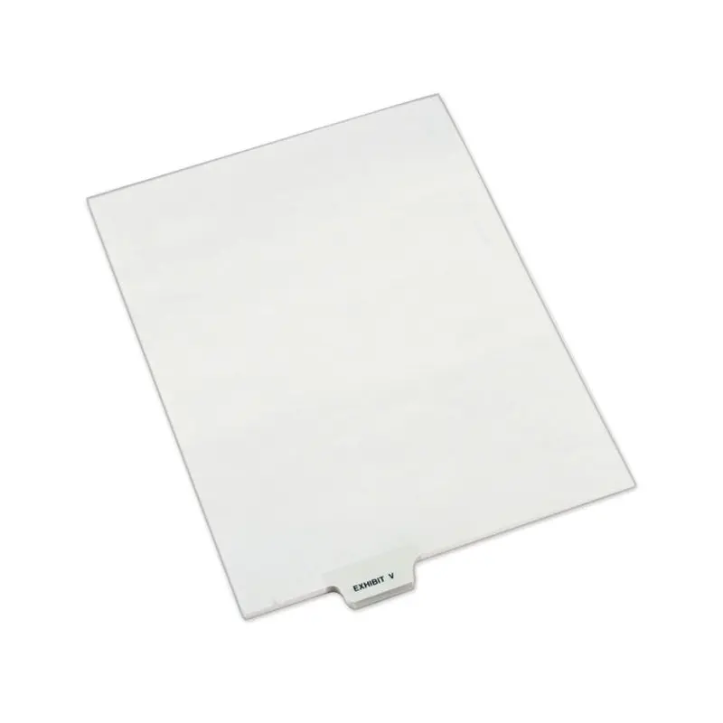Avery® Avery-Style Preprinted Legal Bottom Tab Dividers, Exhibit V, Letter, 25/Pack (AVE12395) Pack of 25
