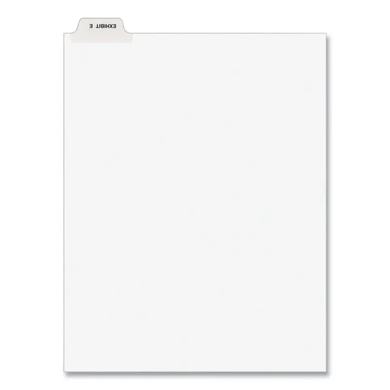 Avery Avery-Style Preprinted Legal Bottom Tab Divider, 26-Tab, Exhibit E, 11 x 8.5, White, 25/PK (AVE11944) Pack of 25