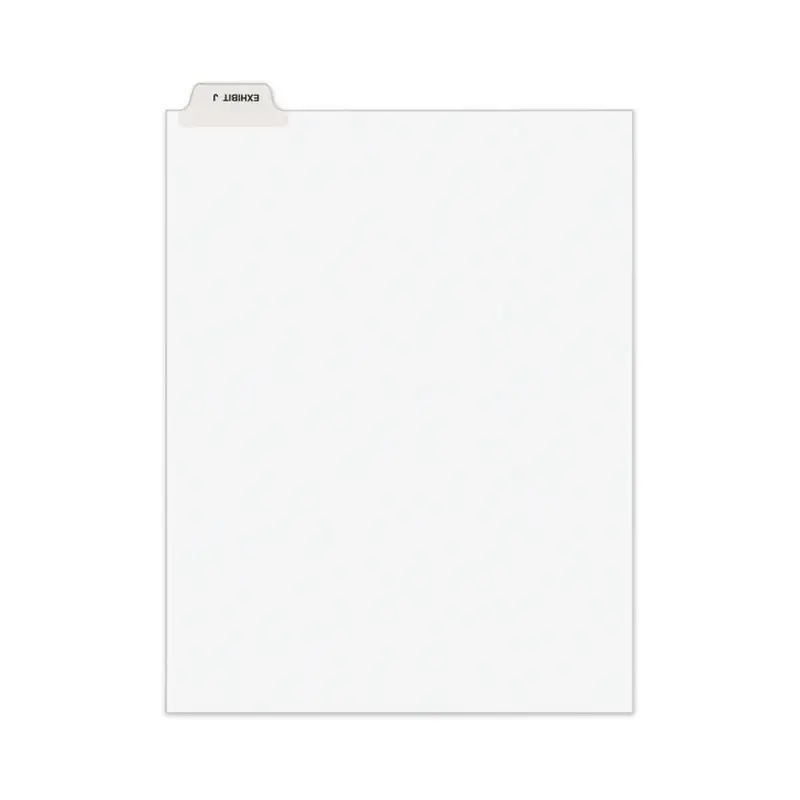 Avery Avery-Style Preprinted Legal Bottom Tab Divider, 26-Tab, Exhibit J, 11 x 8.5, White, 25/PK (AVE11949) Pack of 25