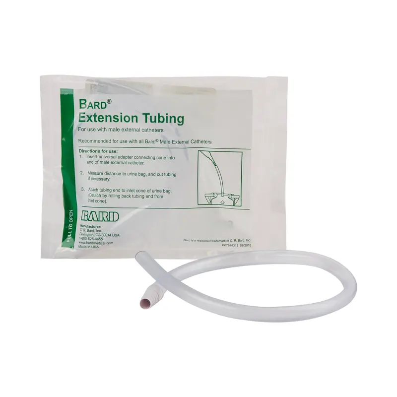 Bard Tube, Leg Bag Extension 18 Inch Tube and Adapter, Reusable, Nonsterile (166618_CS) 24/CS