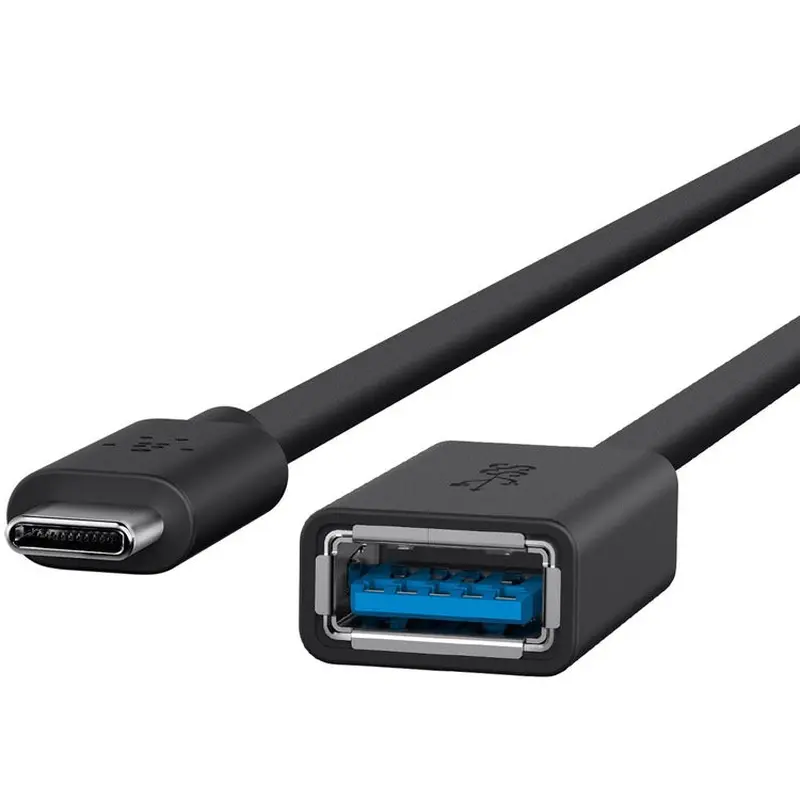 Belkin 3.0 USB-C TO USB-A ADAPTER USB TYPE-C BAG & LABEL (BLKB2B150BLK) Each
