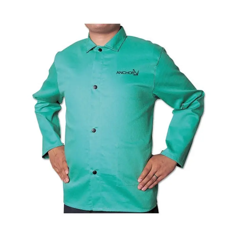 Best Welds Flame Retardant (FR) Cotton Sateen Jacket, 4X-Large, Visual Green (902-CA-1200-4XL) Each