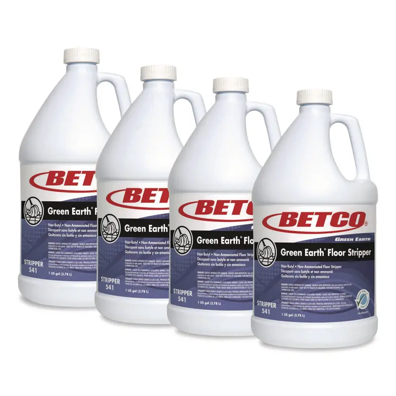 Betco Green Earth Floor Stripper, 1 gal Bottle, 4/Carton (BET5410400) Case of 4