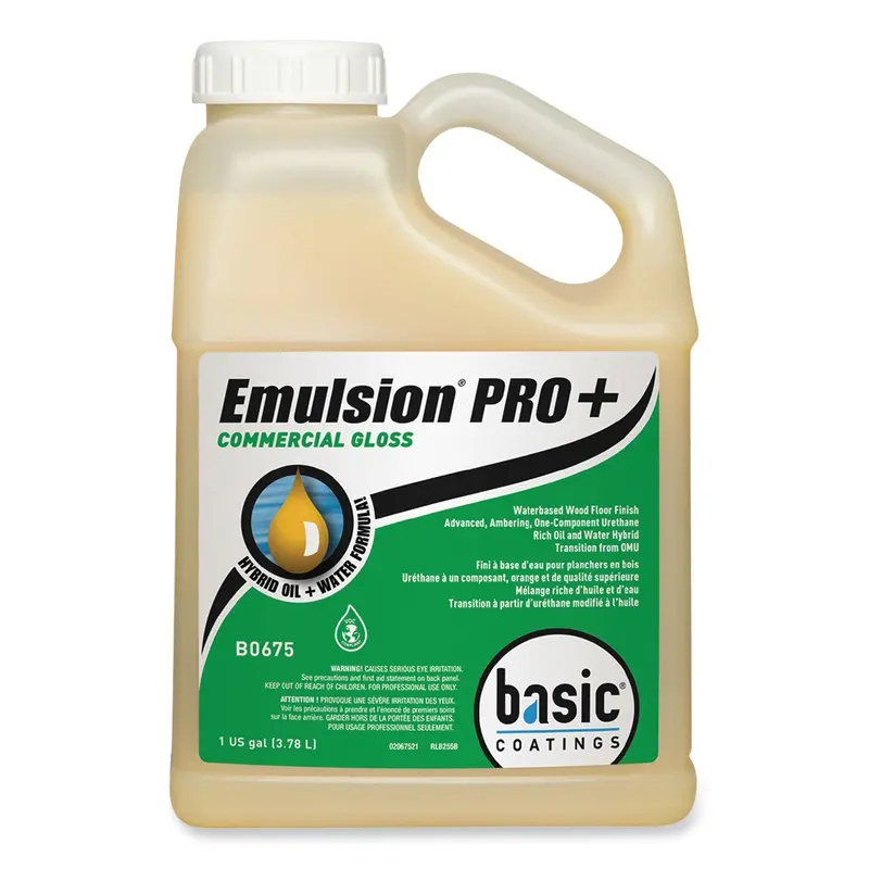 Betco Emulsion Pro  Floor Finish and Sealer, 1 gal Bottle, 4/Carton (BETB06754312) Case of 4