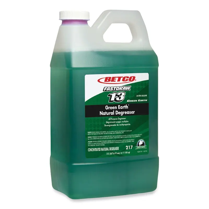 Betco Green Earth Natural Degreaser, Mild Scent, 2 L Bottle, 4/Carton (BET2174700) Case of 4