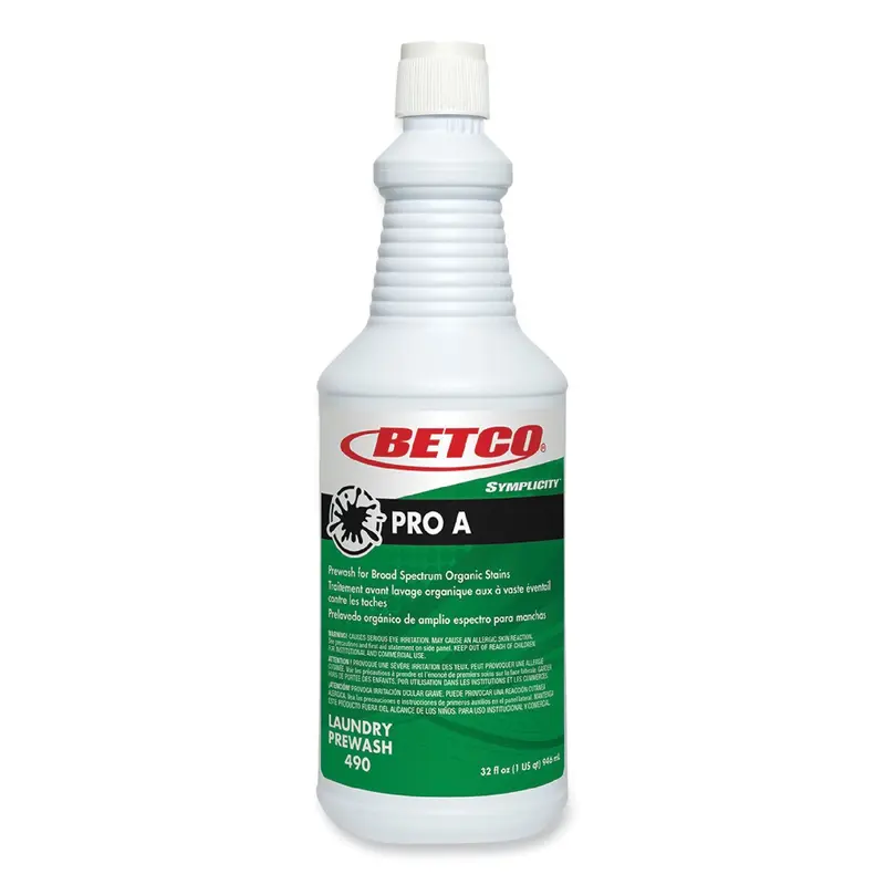 Betco Symplicity Pro A Prewash/Spotter, Citrus Scent, 32 oz Bottle, 6/Carton (BET4901600) Case of 6