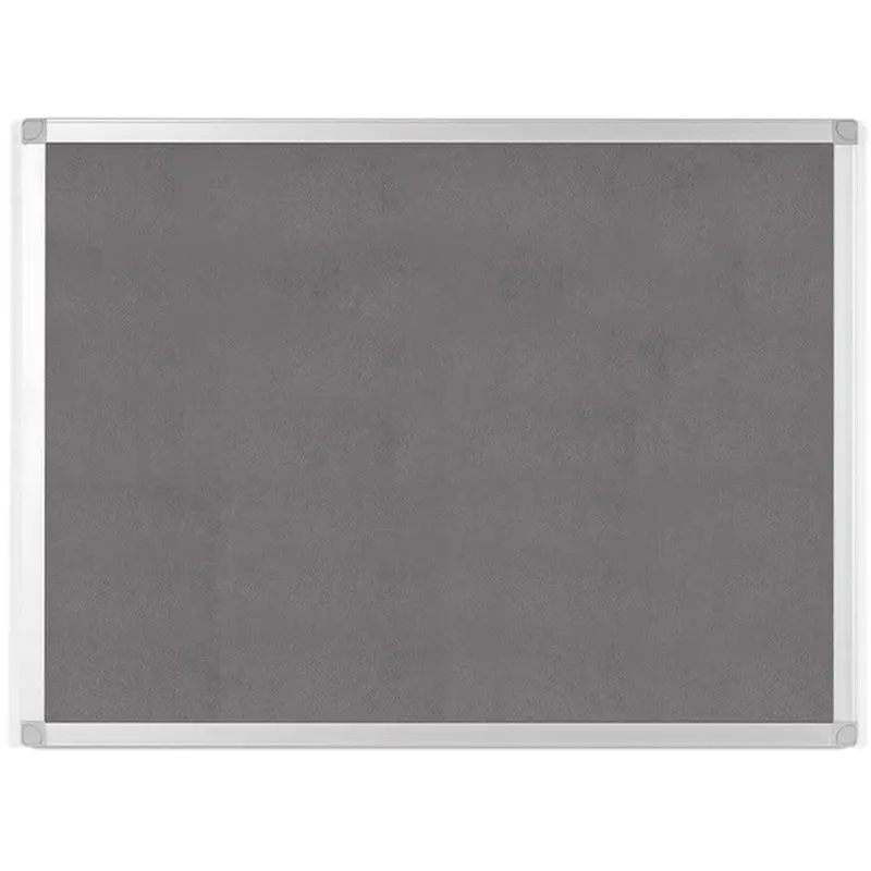 Bi-silque Bulletin Board, Gray Fabric, 24"Wx36"Lx1/2"H, Gray (BVCFA03429214) Each