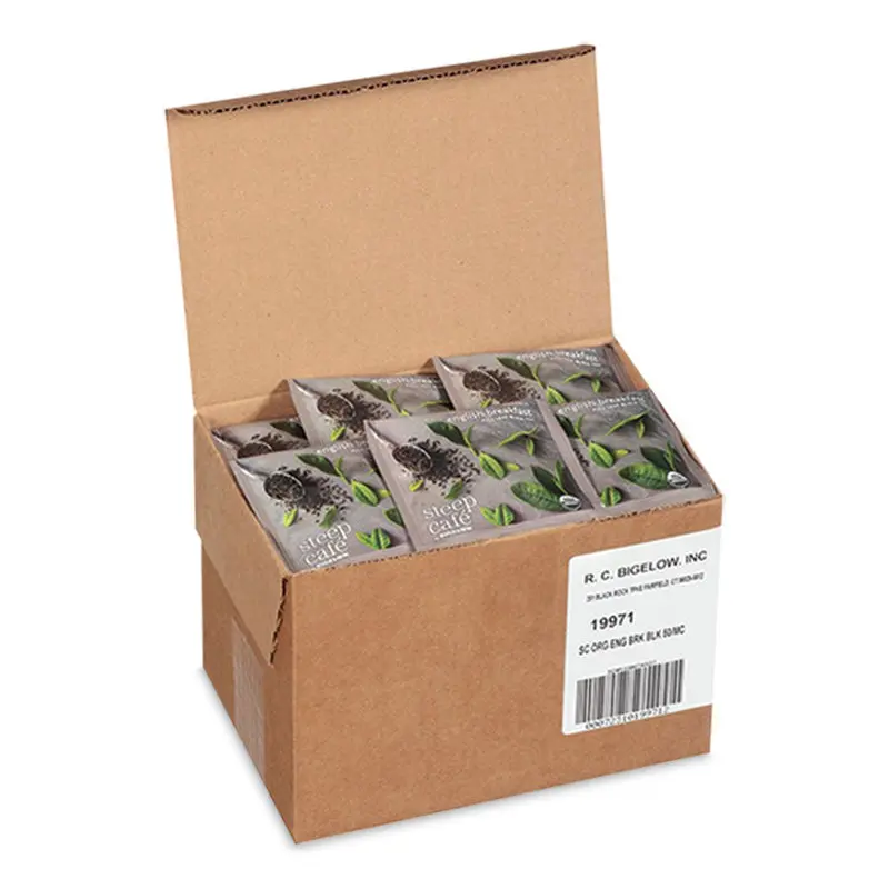 Bigelow steep Cafe  Organic Black Tea, English Breakfast, 50 Bags/Carton (BTCRCB19971) Case of 50