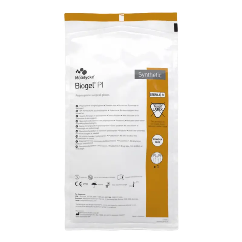 Biogel PI Surgical Glove Size 6.5 Sterile Polyisoprene Standard Cuff Length Micro-Textured Ivory Chemo Tested (1129980_CS) 200/CS