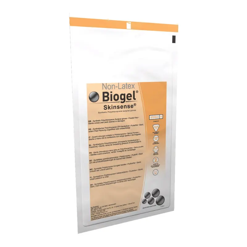 Biogel Skinsense Surgical Glove Size 6.5 Sterile Polyisoprene Standard Cuff Length Micro-Textured Straw Not Chemo Approved (418188_CS) 200/CS