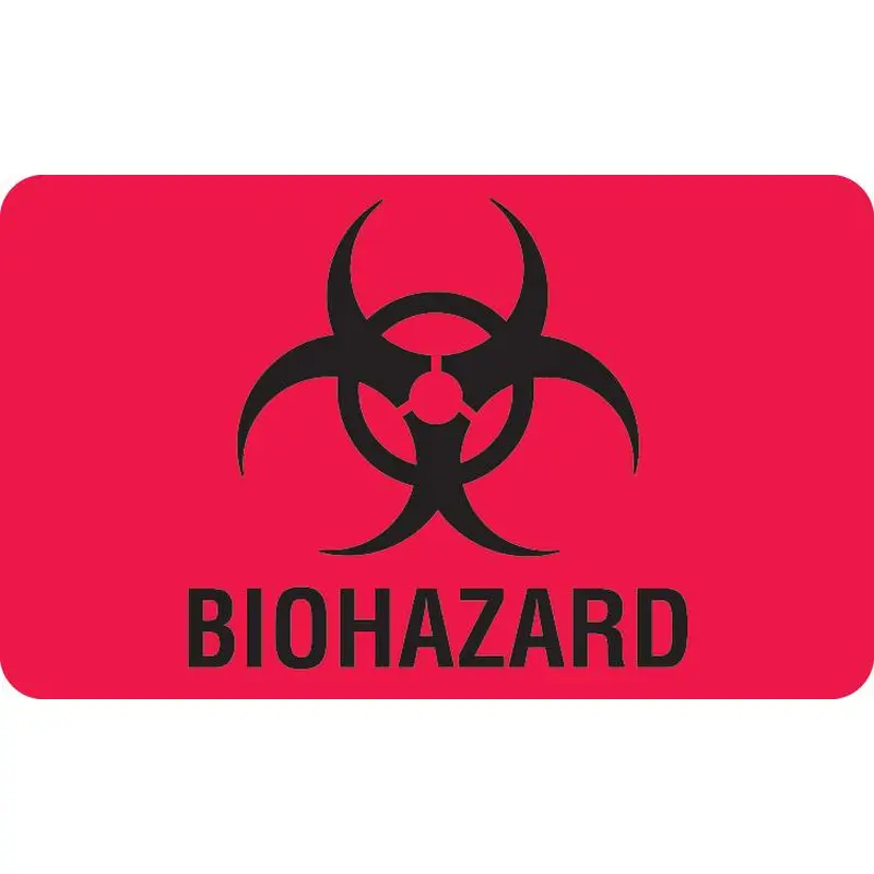 Biohazard Label, 2-3/4" x 1-3/4", 1000/PK (MKA1022) Pack of 1000