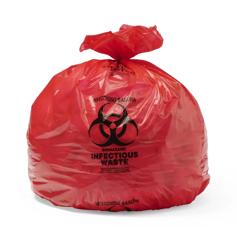 Biohazard Liner, Red, 40 x 46, 2.0 Mil, Roll, 100/CS (EVSBL40462RP) Case of 100