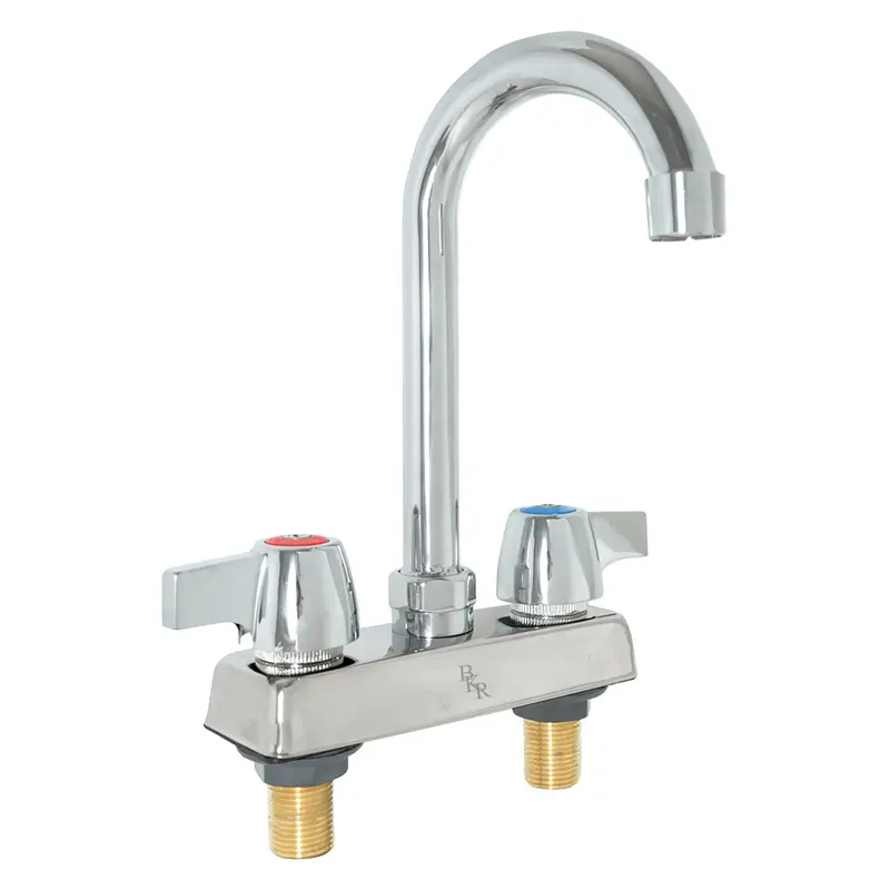 BK Resources WorkForce Standard Duty Faucet. 7.88" Height/3.5" Reach, Chrome-Plated Brass (BKEBKD3G) Each