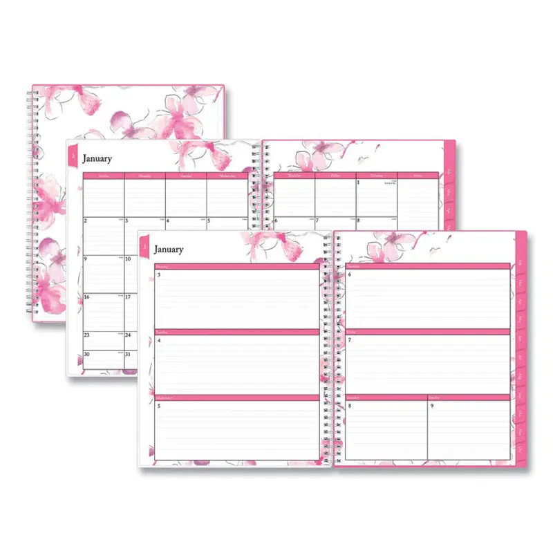 Blue Sky Breast Cancer Awareness Create-Your-Own Cover Weekly/Monthly Planner, Orchids Artwork, 11 x 8.5, 12-Month (Jan to Dec): 2026 (BLS137268) Each