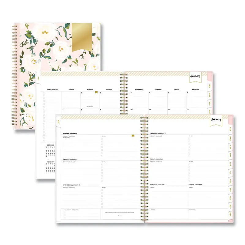 Blue Sky Day Designer Coming Up Roses Create-Your-Own Cover Weekly/Monthly Planner, Roses Artwork, 11 x 8.5, 12-Month (Jan-Dec): 2026 (BLS140092) Each