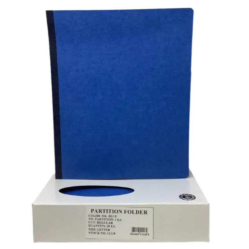 1 PARTITION FOLDER DK.BLUE LETTER BOX/20