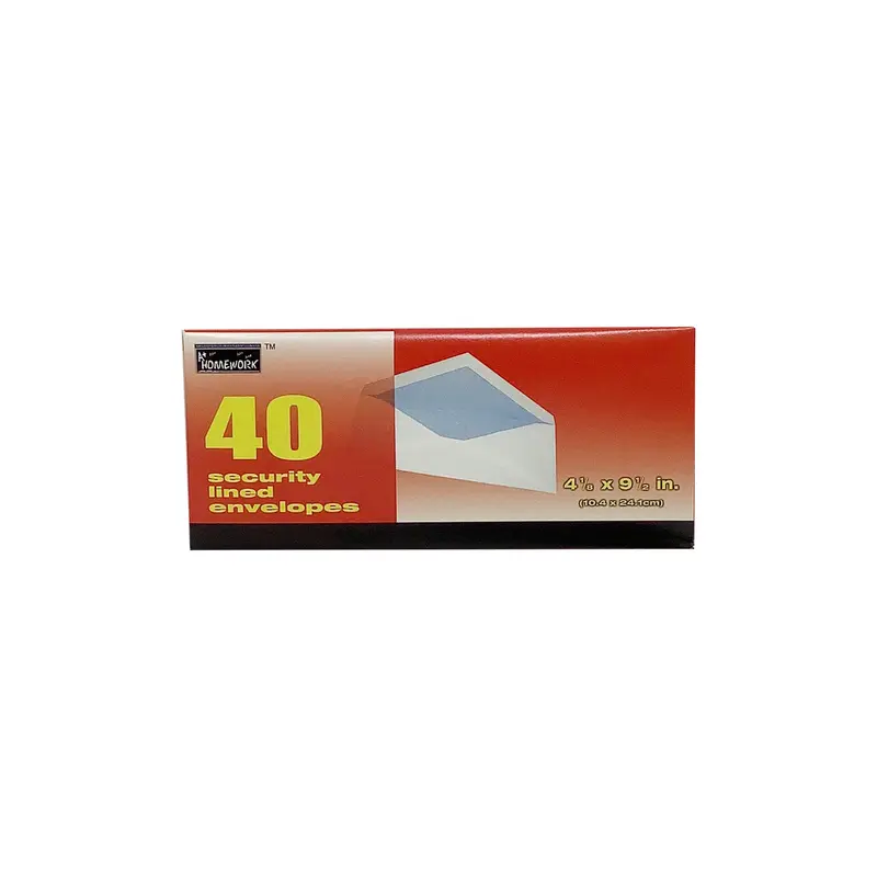 #10 SECURITY GUM SEAL ENVELOPE 40 PC
