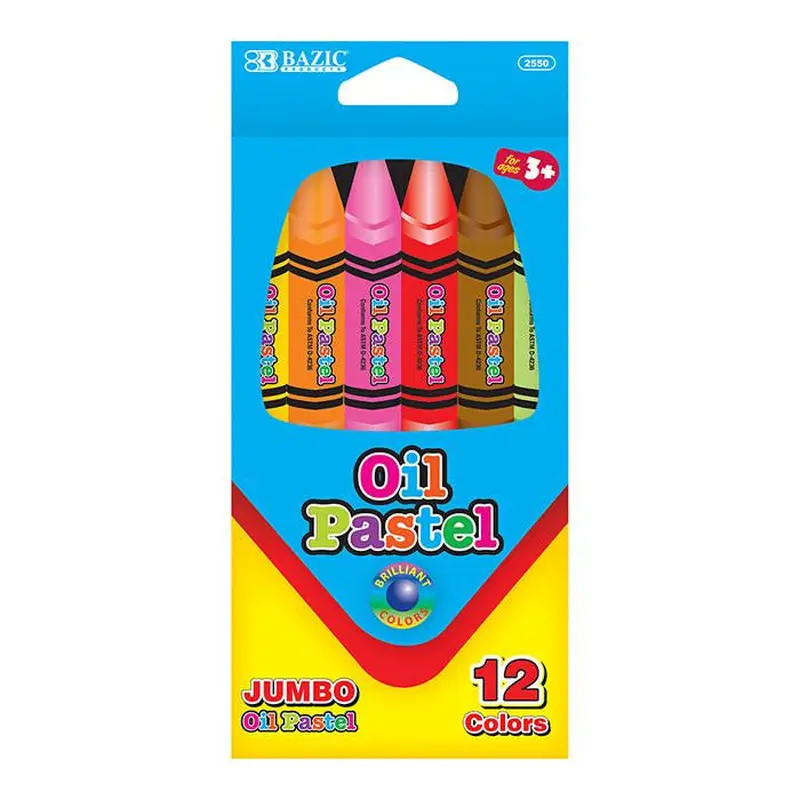 12 COLOR JUMBO OIL PASTEL