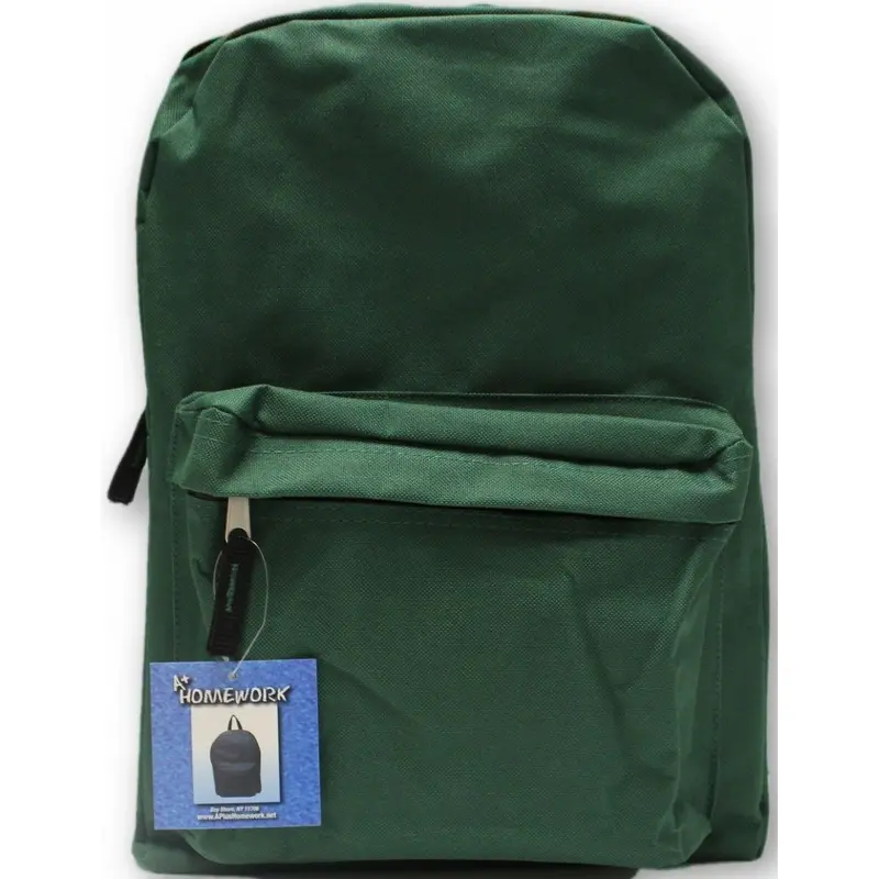 15" GREEN BACKPACK