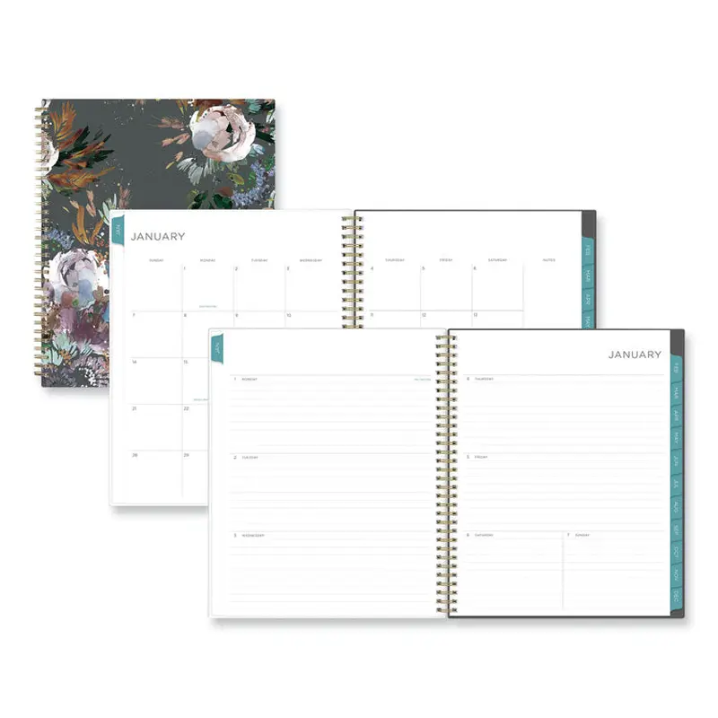 Blue Sky Kelly Ventura Midnight Garden Weekly/Monthly Planner, Floral Artwork, 11 x 8.5, Multicolor Cover, 12-Month (Jan to Dec): 2026 (BLS140944)