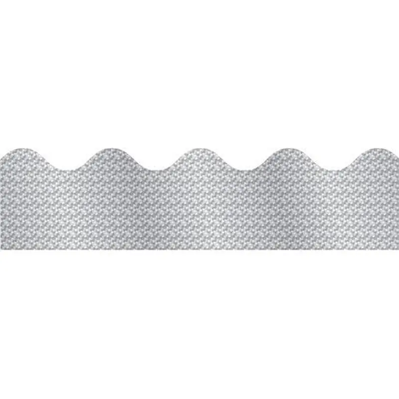 BORDER SCALLOPED SILVER SPARKLE