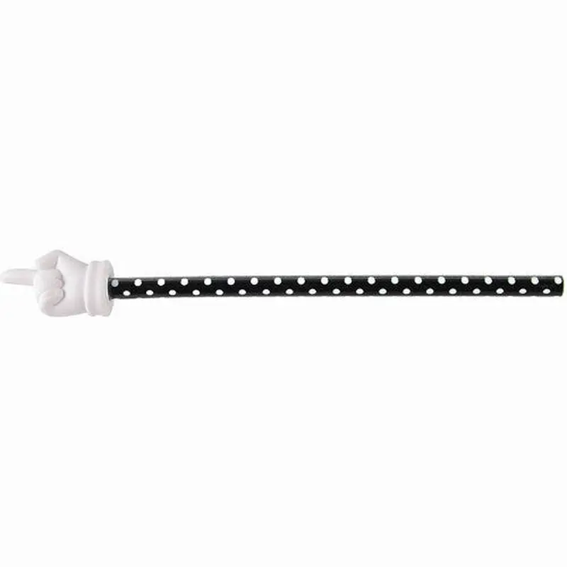 BLACK POLKA DOTS HAND POINTER