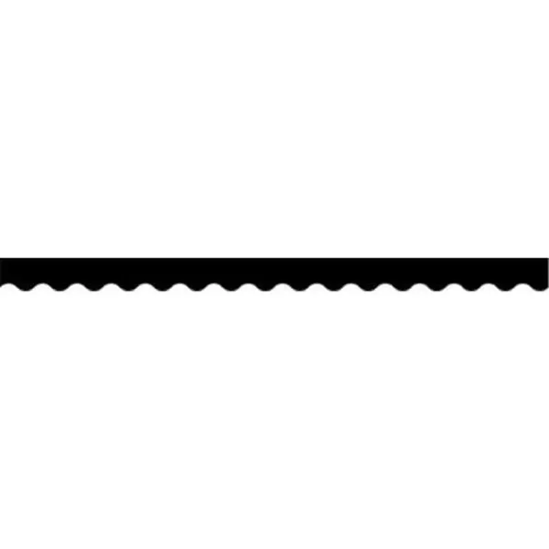 BLACK SCALLOPED BORDER
