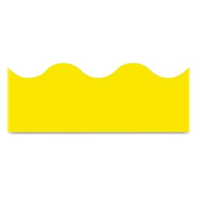 BORDER YELLOW SOLID SCALLOPED