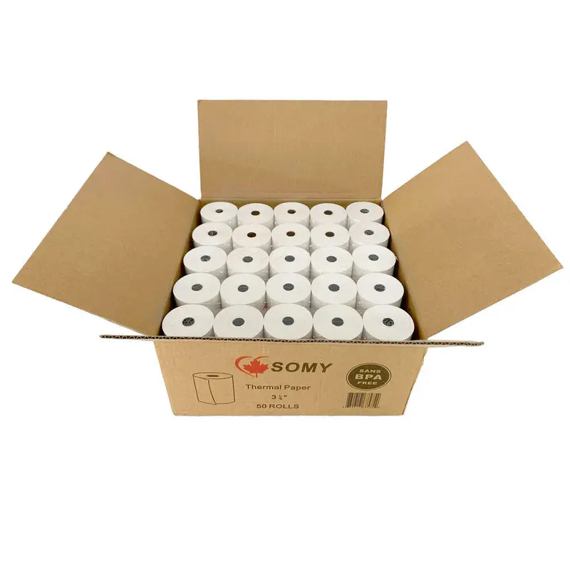 Box of 3-1/8" X 200' Thermal Receipt Roll (50 each)