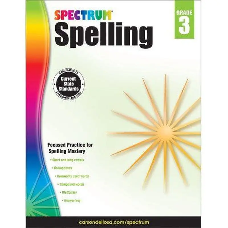 SPECTRUM SPELLING WORKBOOK GRADO 3