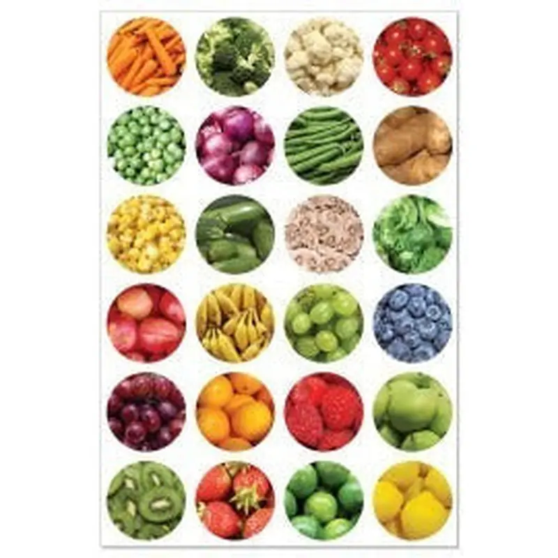 STICKER FORMS FRUIT & VEGGIE