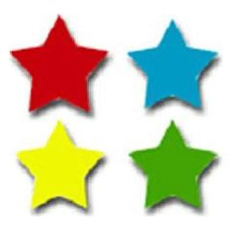 STICKER STARS MULTICOLOR CHART 810 STICKERS